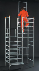 Provisorische Treppe Aufbau