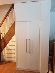 Schrank Holztreppe