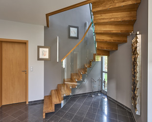Faltwerktreppe Massivholz