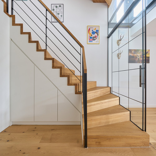 Faltwerktreppe mit Treppenschrank